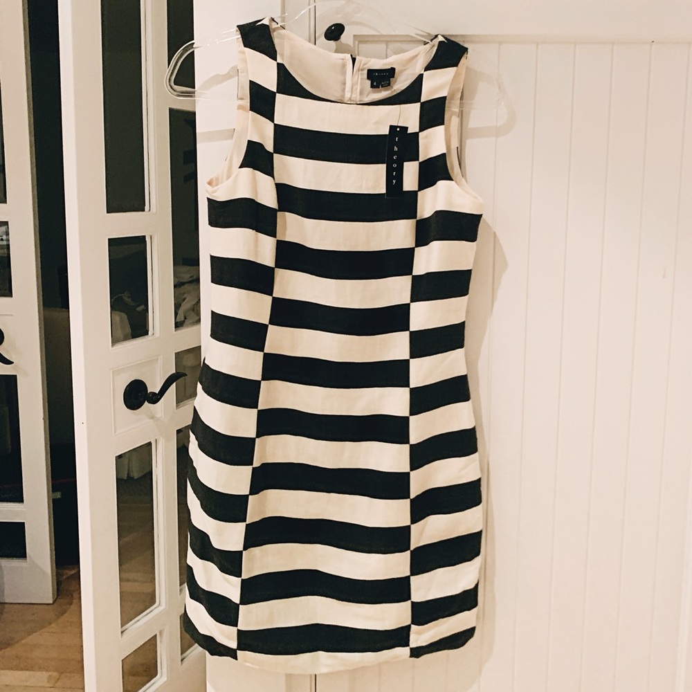 Theory dress (black & white) Tags on! Never worn